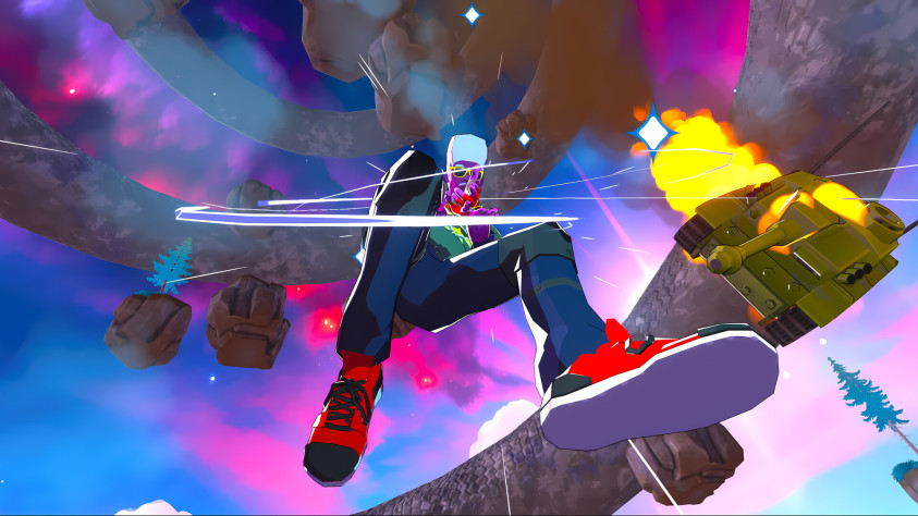 Скриншоты Aerial_Knight’s Dropshot со&amp;nbsp;страницы в&amp;nbsp;Steam.