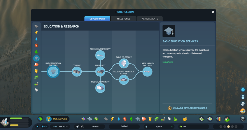 Обновлённое древо развития.